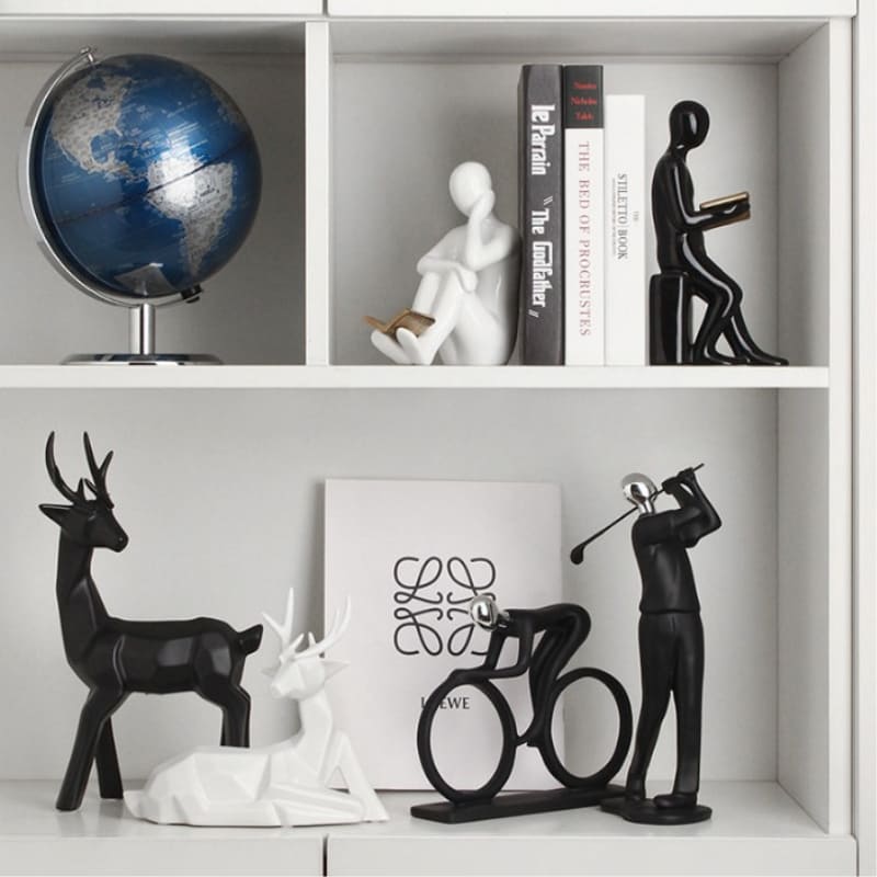 Aparador de Livros Bibliocanto Cerâmica Decorativo Mahaos