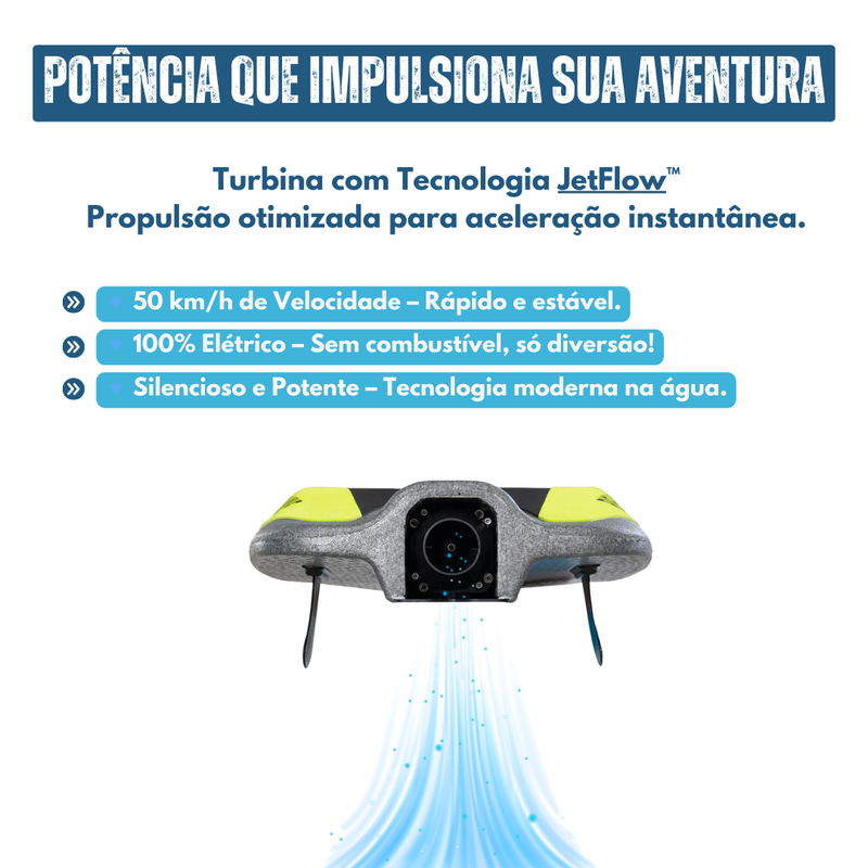 JetNautic - Barco Compacto Com Motor Elétrico