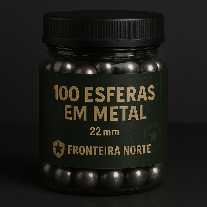 100 Esferas em Metal - 22 MM
