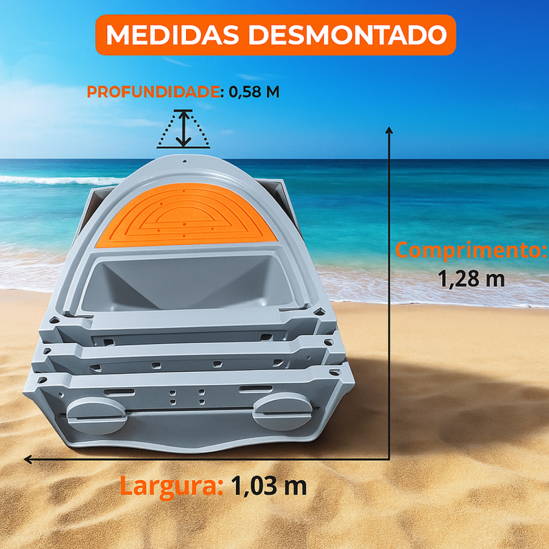 Barco Modular - Desmontável / 3 a 4 Pessos